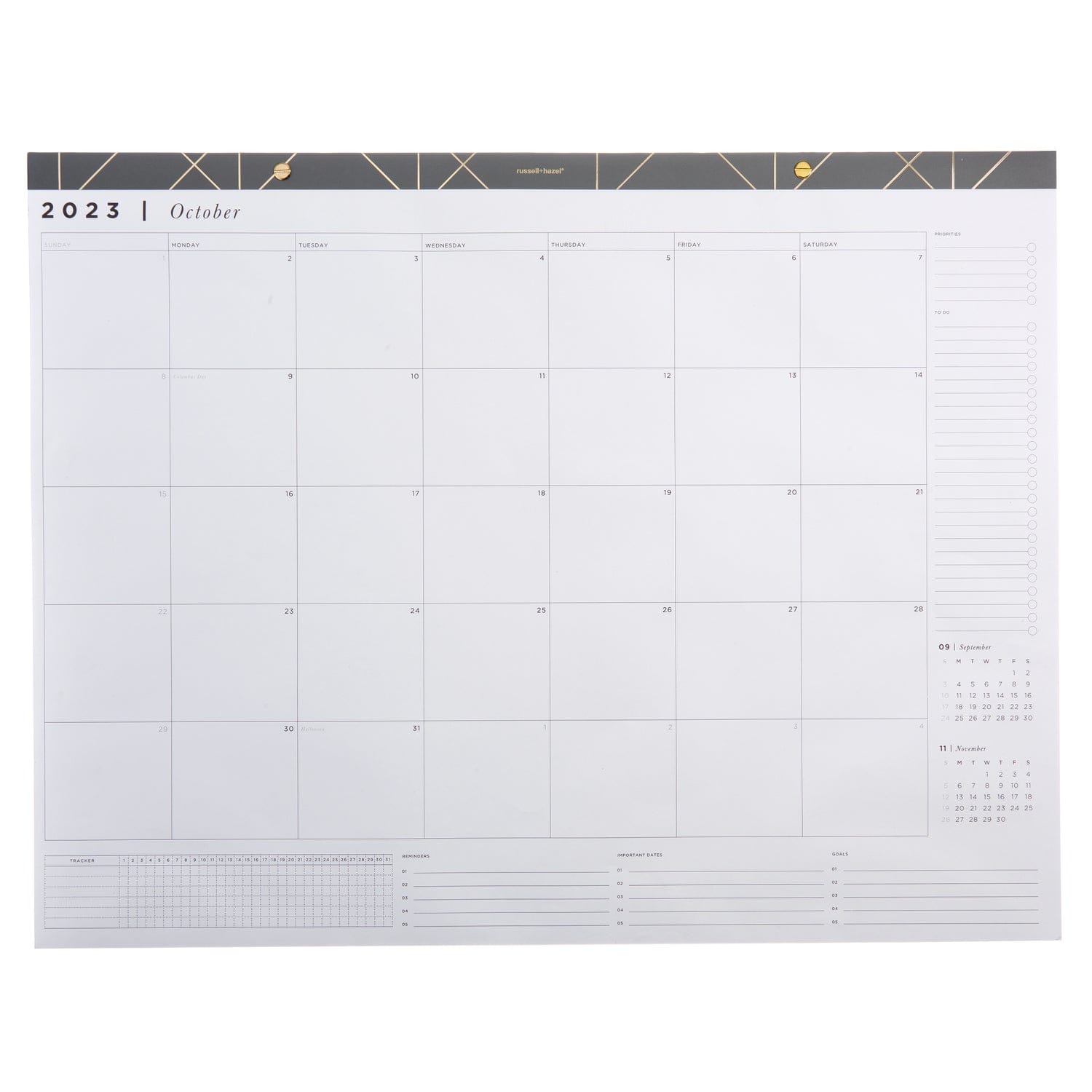 Mini Binder Calendar Tab Markers, 6 Count | russell+hazel