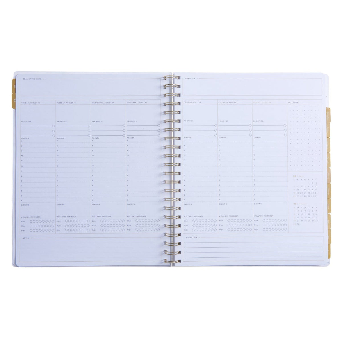 2024-2025 Weekly Planner - Dew Burst 45675 russell+hazel Planner