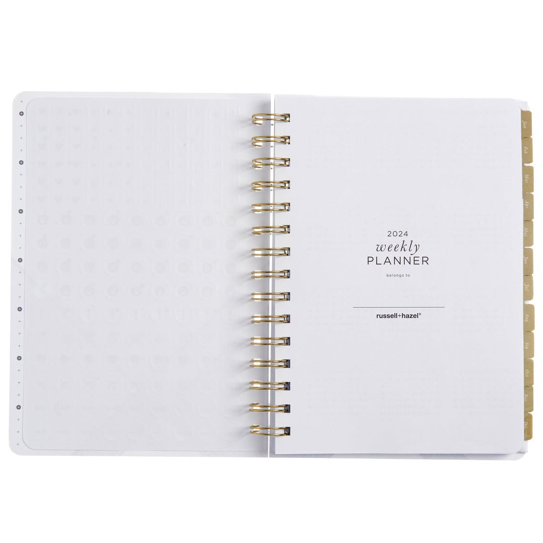 2024 A5 Weekly Planner - Blocks 75967 russell+hazel Planner