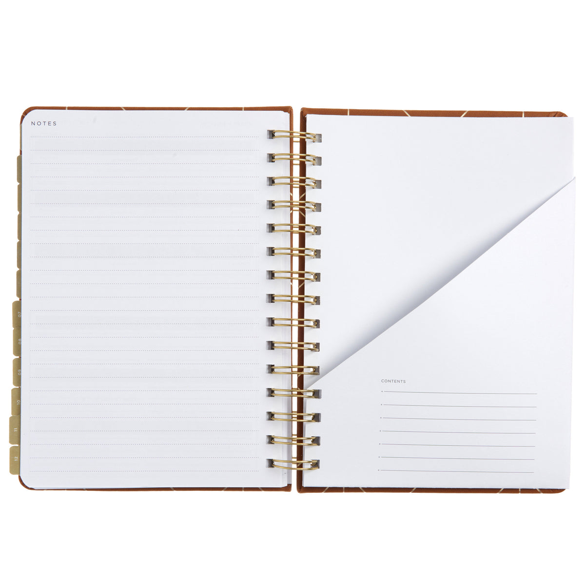 2024 A5 Weekly Planner - Gold Foil Vegan Leather 74652 russell+hazel Planner