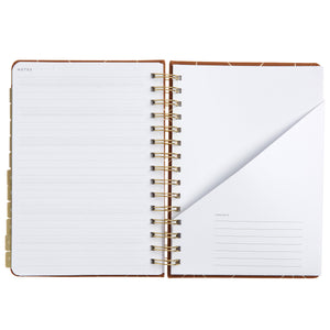 2024 A5 Weekly Planner - Gold Foil Vegan Leather 74652 russell+hazel Planner