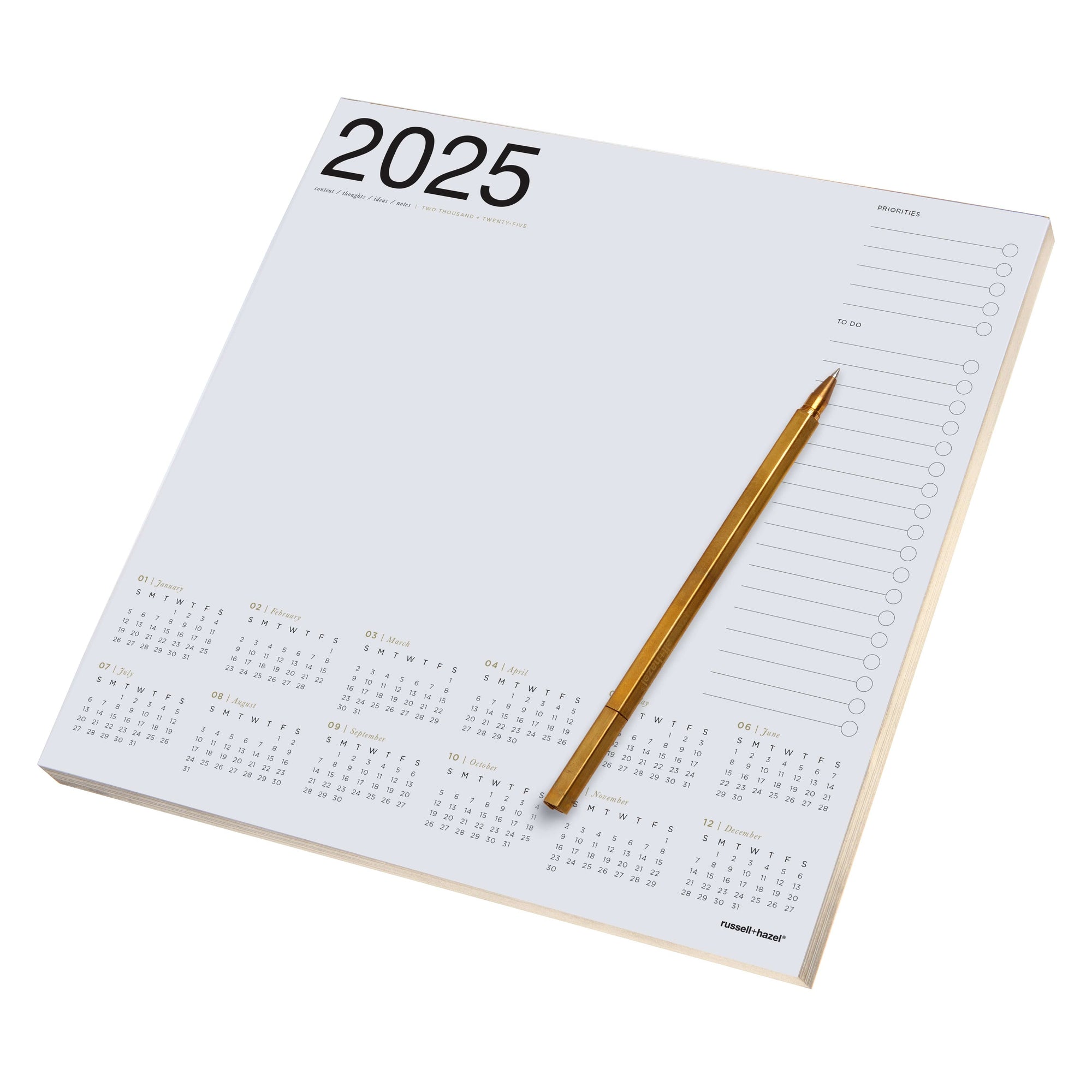 2024 Smart Deck Desktop Calendar russell+hazel Calendar