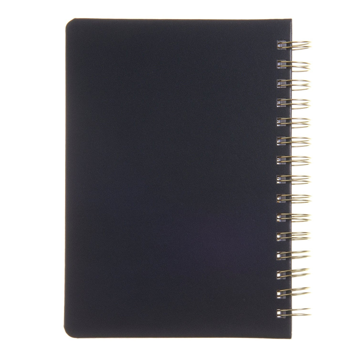 2025 A5 Weekly Planner - Spiral Vegan Leather - Black 100614 russell+hazel Planner