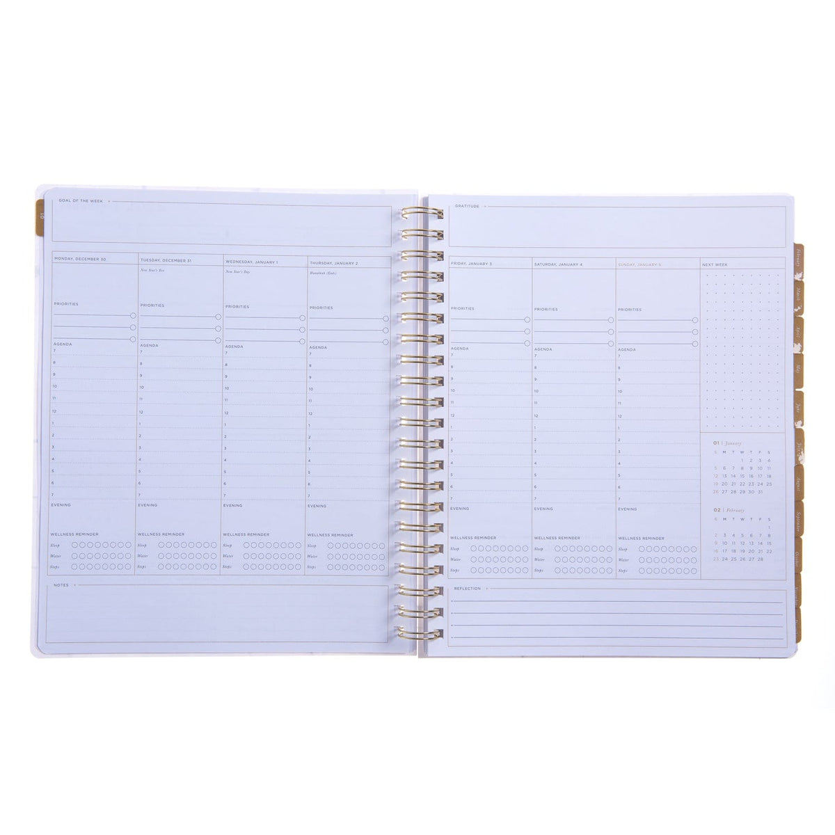 2025 Weekly Planner - Spiral Burst 100613 russell+hazel Planner