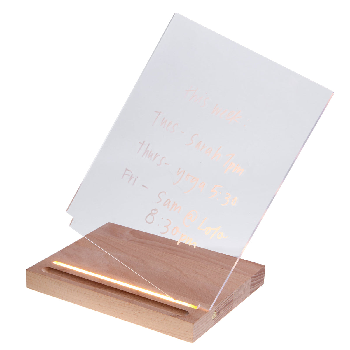 Acrylic Lit Memo Tablet 49819 russell+hazel Acrylic Organization