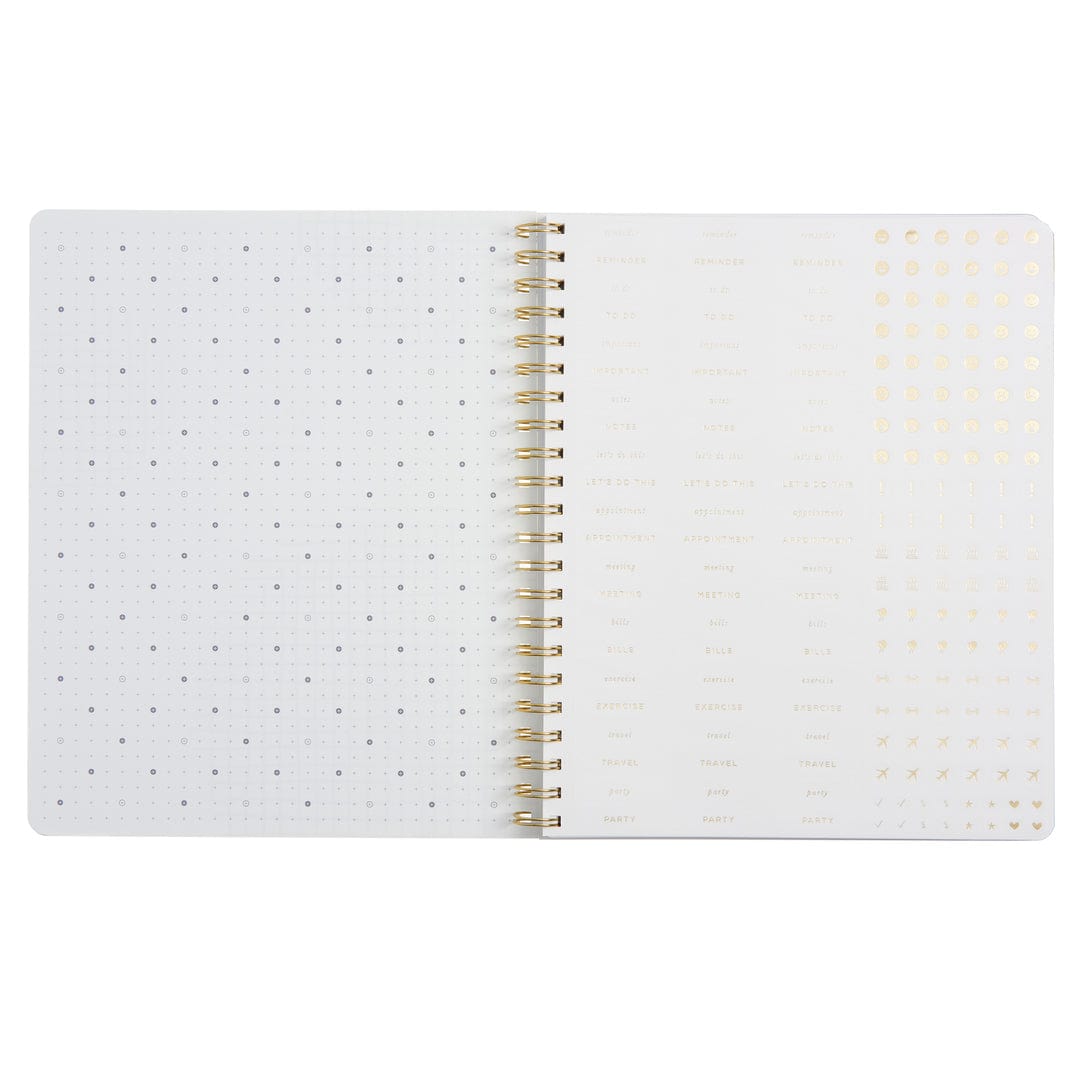 Floral with Gold Foil Weekly Planner - October 2023 - December 2024 63793 russell+hazel Planner