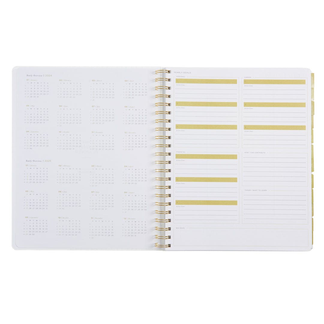 Floral with Gold Foil Weekly Planner - October 2023 - December 2024 63793 russell+hazel Planner