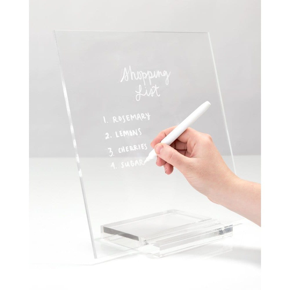 Personalized Clear Acrylic Dry Erase Board - Calen Love® - Calen Love