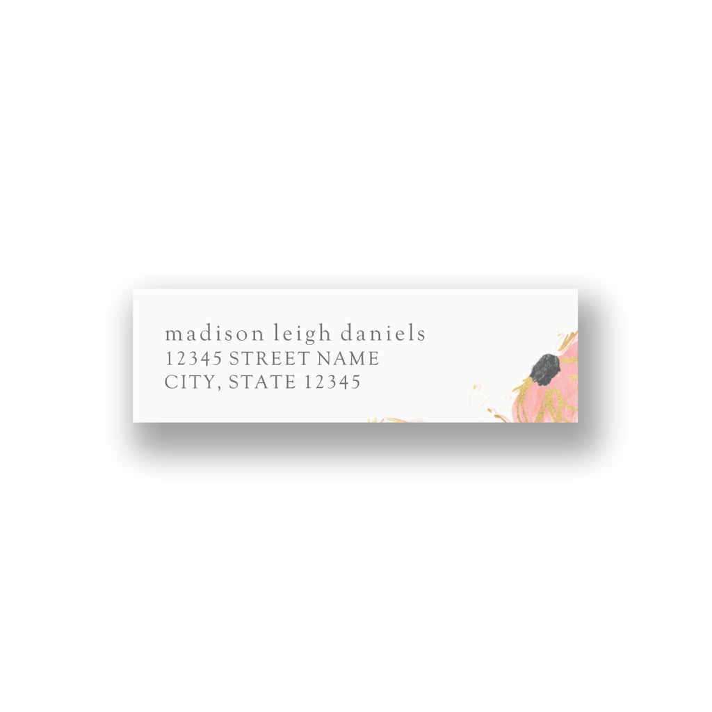 Abstract Dot Custom Address Labels