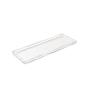 clear plastic narrow tray acrylic small